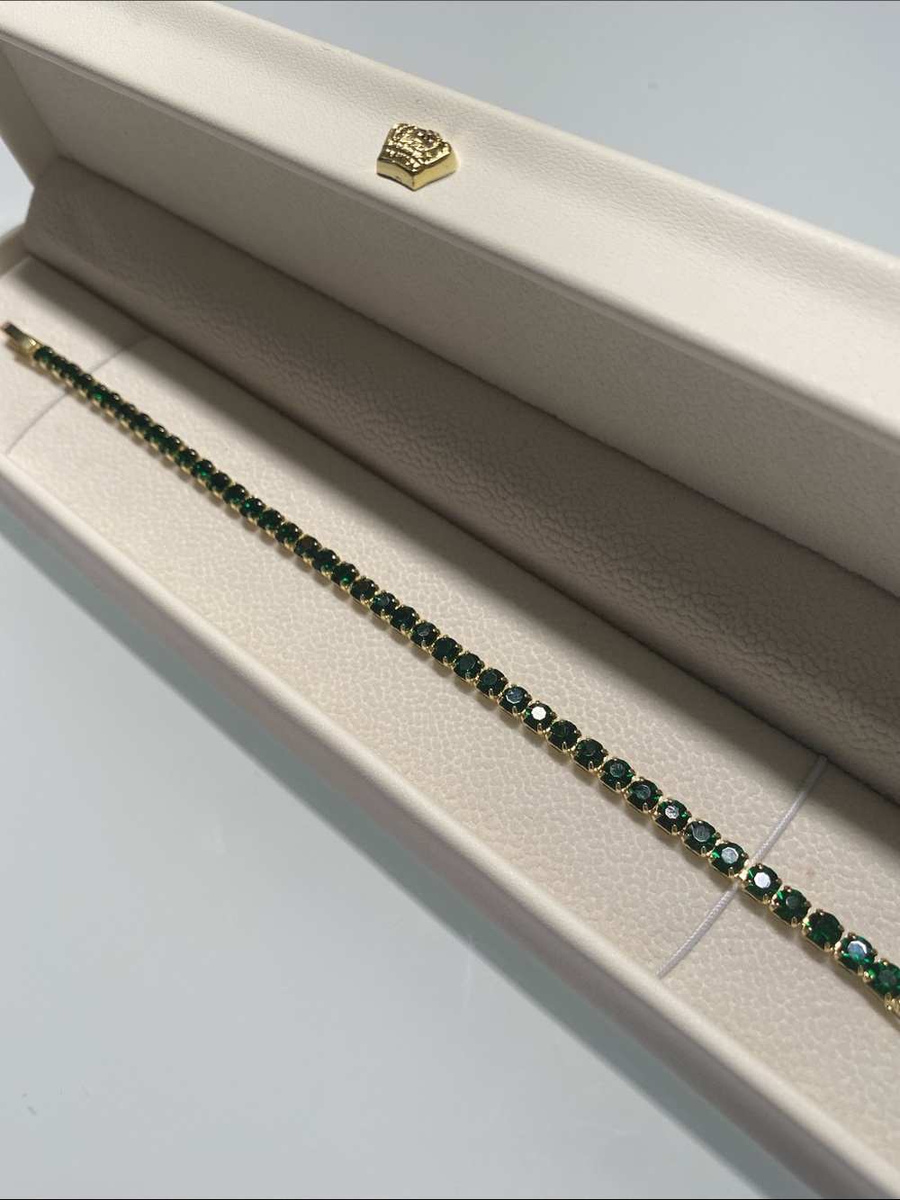 18k Gold plated Tennis Bracelet with Stones